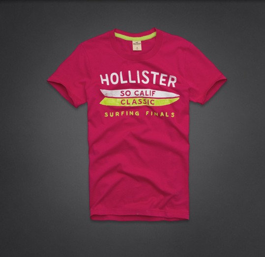 T-shirt Hollister Homme Rose